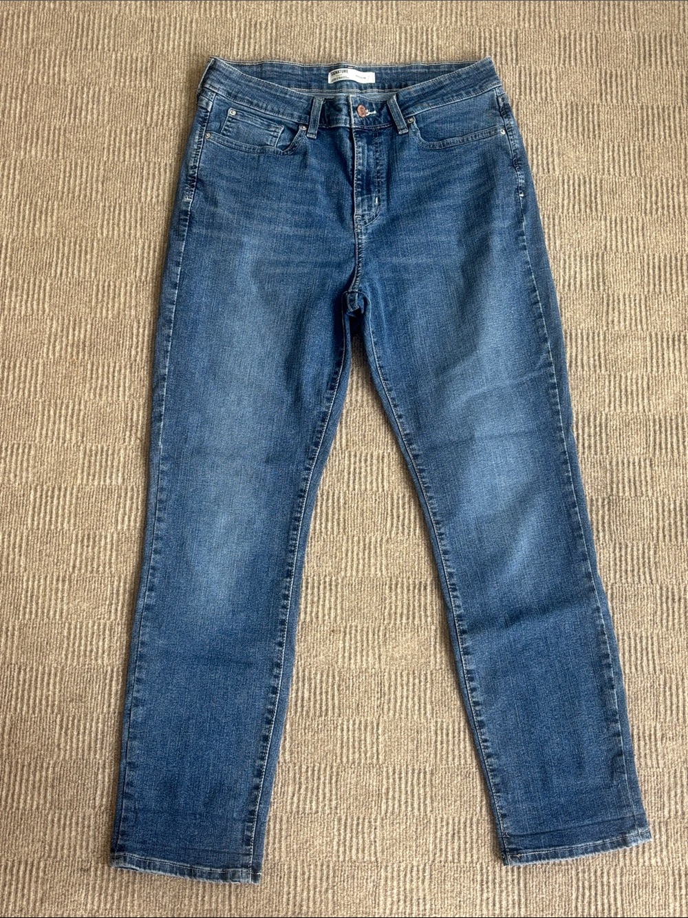 ✨Levi Strauss & CO Woman’s Signature Boyfriend Straight Leg Blue Jeans Size 12